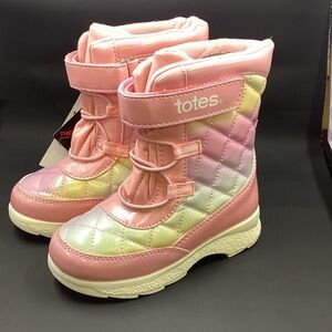 Kids/Girls Totes Pink and Pastel Quilted Boots